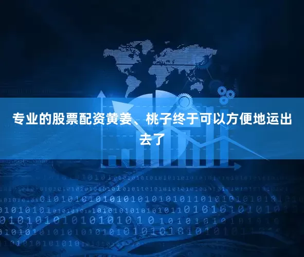 专业的股票配资黄姜、桃子终于可以方便地运出去了